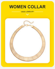 Exaggerated Flat Snake Torques Chokers for Women, Hyperbole Egyptian Necklaces