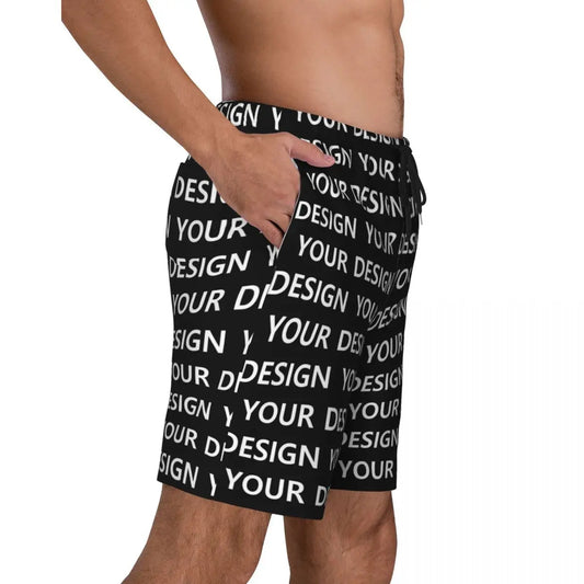 Add Design Board Shorts Summer Custom DIY Made Your Image Hawaii Board Short Pants Men Sportswear Quick Dry Design Swim Trunks