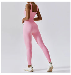 Women's Yoga One Piece Tracksuit Jumpsuit Seamless Sportswear Yoga Suit Gym