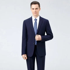 Tuxedo for Mens: (Blazer+ Trousers) Men's British Style Elegant Fashion Senior