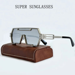 Sunglasses For Men Square Vintage Punk Fashion Glasses Retro