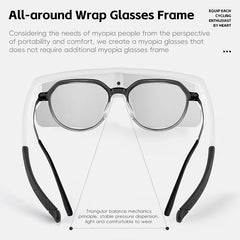 Sunglasses Men Photochromic Cycling Fit Over Myopic Glasses Driving