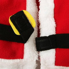 Baby Boy Girl Christmas Outfit Toddler Santa Costume Cute Santa Claus Cosplay Dress Up Clothes Xmas Coat Pant 4pcs Set