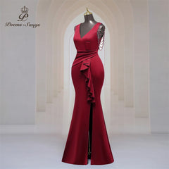 Homecoming Dresses: Party dress for women Long Prom Dress Soft Satin shoulder