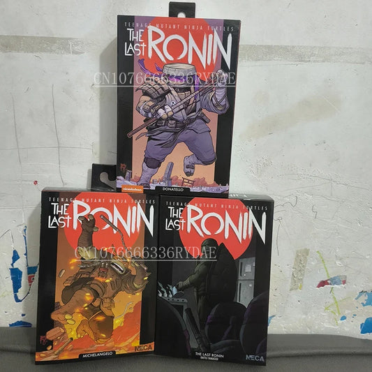 NECA The Last Ronin Leonardo Raphael Donatello Splinter Casey Jones Michelangelo Battle Damaged Action Figure TMNT Toys
