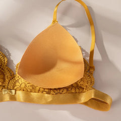 Beauty Back Women's Underwear Set Transparent Lace Push-up Lingerie Set