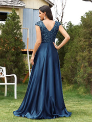 Homecoming Dresses: V Neck Green Sequin Evening Dress Cocktail Dress