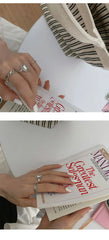 925 Sterling Silver Rings Couples Accessories INS Fashion Vintage Twist Design Round