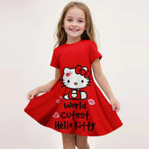 Popular Miniso Summer Children's Fashion Girl Dress Comfortable Home Outdoor