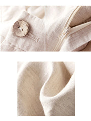 Women's Pants Summer Casual Wide Leg Loose Thin Cotton Linen Clothes