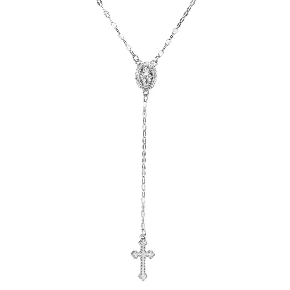 2026 New Fashion Vintage Christian Cross Bohemia Religious Rosary Pendant Necklace for Women Charm Fashion Jewelry Gifts