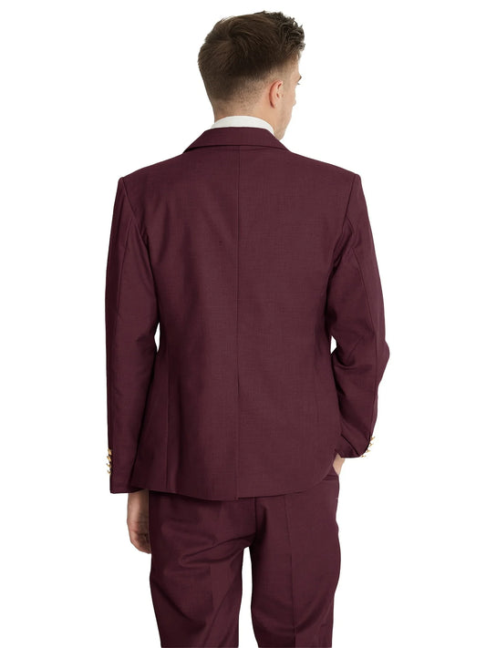 Tuxedo for Mens: Slim Fit Suits for Men 3 Piece Double Breasted Suit Men Wedding