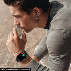 TWS Earphone Smartwatch 2.01" Headset 2 in 1 Smart Watch BT Call Blue Tooth Headphones Watches Heart Rate Sport Fitness Bracelet