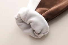 Baby Boys Clothing Set Autumn Winter Cartoon Lion Fleece Thick Hooded Jacket Coat Pants 3Pc Suit for 1-4 Years Kids Warm Outfits