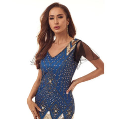 Prom Dress: Banquet Party Evening Dress Ladies Gatsby Dress