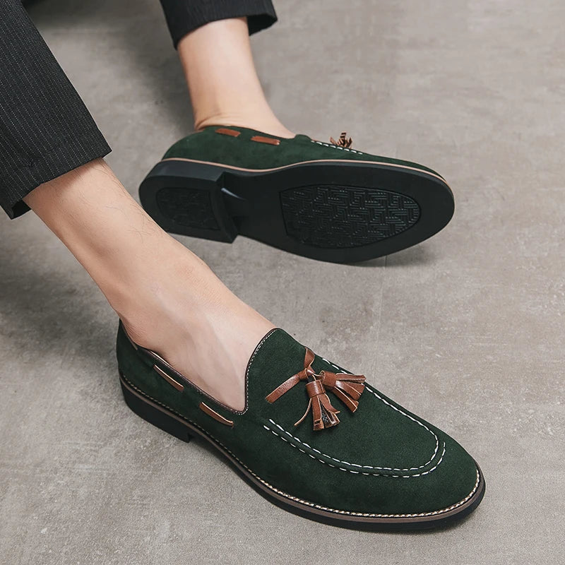 Italian Fashion Leather Shoes Moccasins For Men Mules Business Male