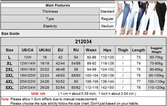 Plus Size Super Thin White Blue Stretch Skinny Pencil Jeans High Waist 5XL Slim Fit Jeans