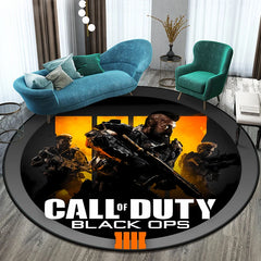 Game Shooting Call CD Round Carpet for Living Room Rugs Camping Picnic Mats Flannel