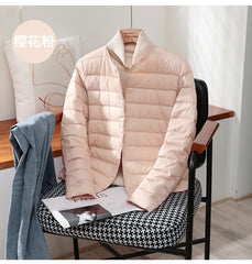 Autumn Winter Warm Women White Duck Down Slim Jackets Female