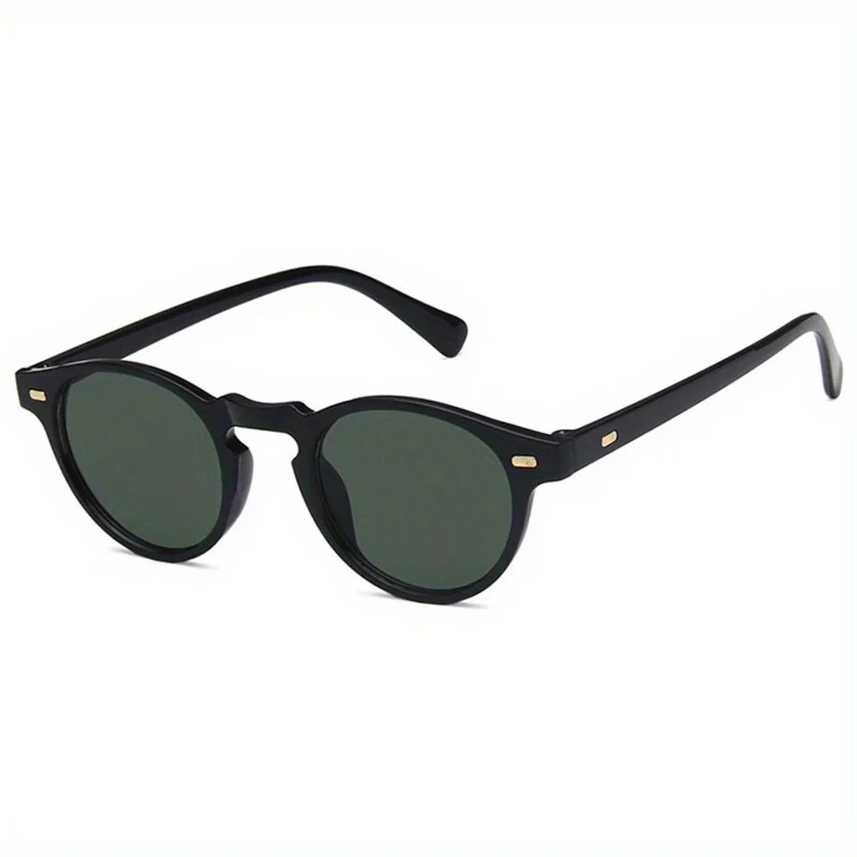 Retro Round Sunglasses Fashion Rice Nail Box Sunglasses For Men And Women Trend Joker Sunglasses