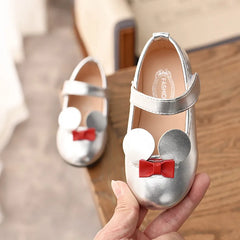 Baby Girl Shoes Soft PU Patent Leather Flats For Girls Kids Little Children Casual