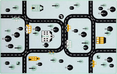 Studio de tapis kids car rugs, room play mats for boys and girls, non-slip home decor