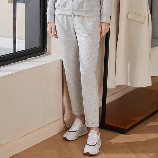 95% Combed Cotton Sweatpants women's loose Ladies casual pants