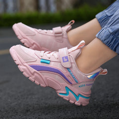 Children Sneakers Casual Shoes for Girls Pink Comfortable Leather Running Sports