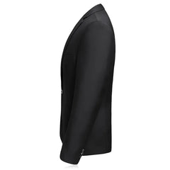 Beach Wedding Outfit Men: Men's Gentleman Black 2 Piece Suit Set / Blazers