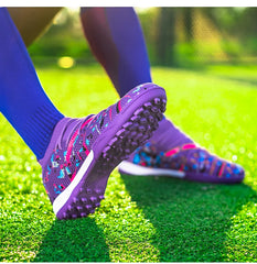 Men Soccer Shoes Long Spikes Soccer Cleats Indoor Sports Shoes Professional