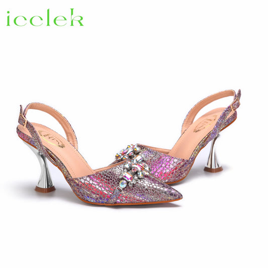 Matching Shoes & Bags: High Heels Popular Design African Ladies Shoes And Bag