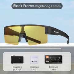 Sunglasses Men Photochromic Cycling Fit Over Myopic Glasses Driving