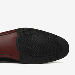 Slip On Dress Men Shoe Genuine Leather Wedding Brand Loafers Men Round Head