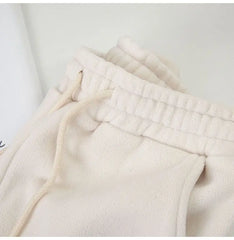 Harem Pants Women Unisex Loose Wide Leg Sweatpants High Waist Drawstring