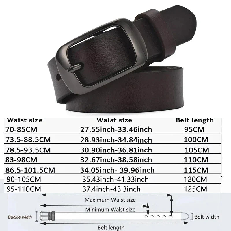 Women's strap casual all-match Women brief genuine leather belt women strap pure color belts Top quality jeans belt WH001
