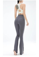 Women's leggings slim yoga pants women's high waisted wide leg pants sports