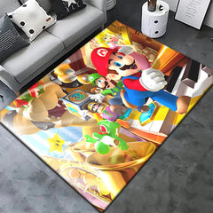 Super Mario Game HD Printed Carpet Rug for Living Room Bedroom Decoration Picnic