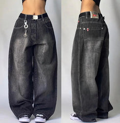 Baggy Jeans Y2K Street Fashion Hip Hop Popular Gothic Casual Joker Wide-leg Pants