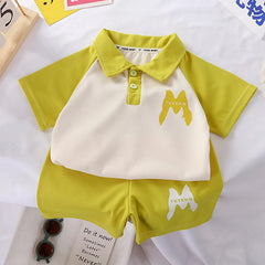 Children Clothing Kids Clothes Quick Drying Polo Shirt Sets Boys T-shirt Shorts Summer Cotton Short Sleeve Fashion Suit2PCS