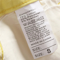 Women Stretch Flare Yellow Ripped Jeans Lady Vintage Y2K PunkbHips Strap Pants L