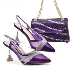 Matching Shoes and Bags: Fashion Party Italian Shoe Bag Set Ladies Shoe