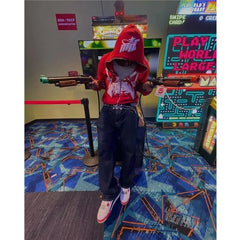 Y2K Cartoon Print Hoodies Women High Street Harajuku Vintage Oversized Sweatshirt