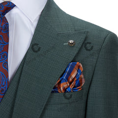 Mens Beach Wedding attire: Men's 3 Piece Slim Fit Suit Set Tailor Made Elegant Solid