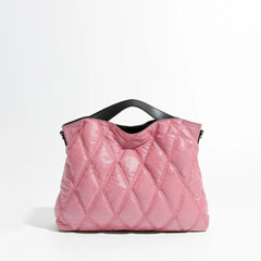 Fashion Lingge Quilted Puffer Tote Bag Designer Padded Women Handbags