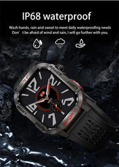 Outdoor Sports Smart Watch Men 2.01" GPS Tracker Compass LED Flashlight 600mAh Battery Waterproof Bluetooth Call Smartwatch Man