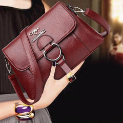 Single Shoulder Bag PU Soft Leather Texture Women's Bag Large Capacity