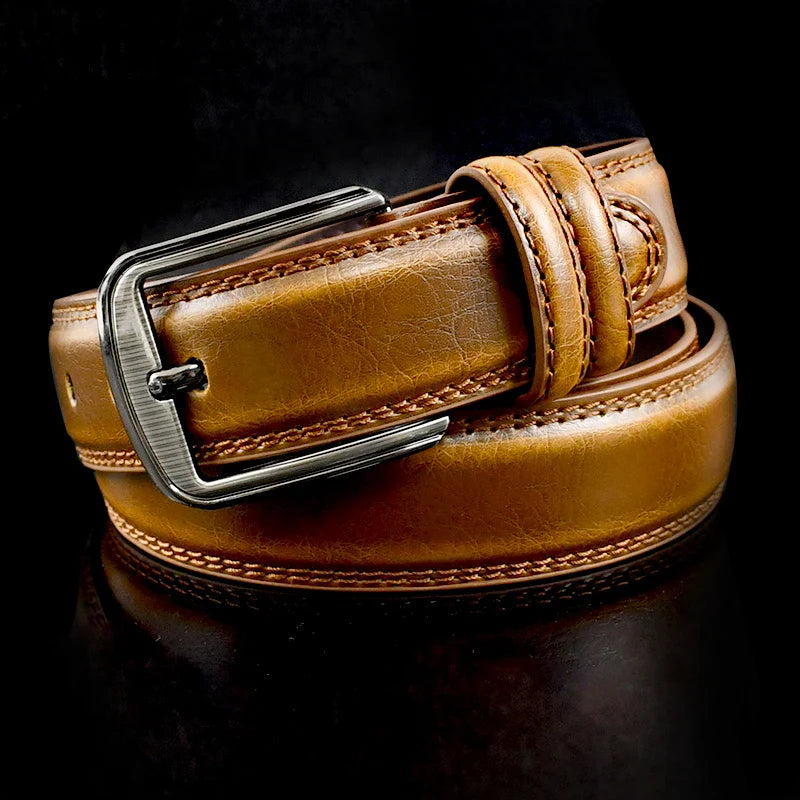 1Pc Deepeel 3.7*110-130cm Men's 2nd Cowskin Leather Belts Male Designer Business Waistband Crafts for Adults Jeans Accessories
