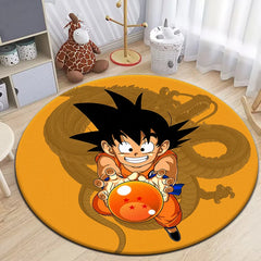 Dragon anime Round Carpet,bedroom,Living Room,door mat,Outdoor carpet,Picnic,anime