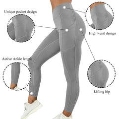 Sportswear Woman Gym Leggings Pocketed Yoga Pants Fitness Running Pants