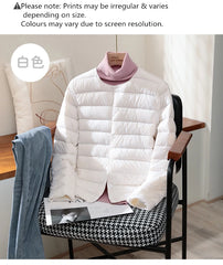 Autumn Winter Warm Women White Duck Down Slim Jackets Female